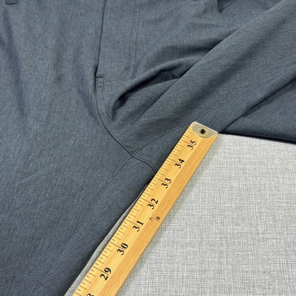 Travis Mathew Pants Mens 38x34 Gray Dress Pants Flat Front Straight Pockets - Picture 4 of 9